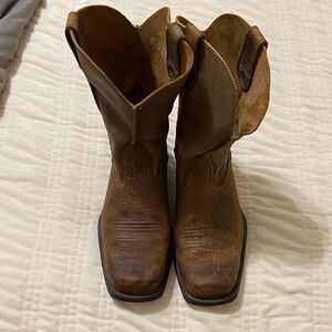 Ariat Brown Leather Cowboy Boots